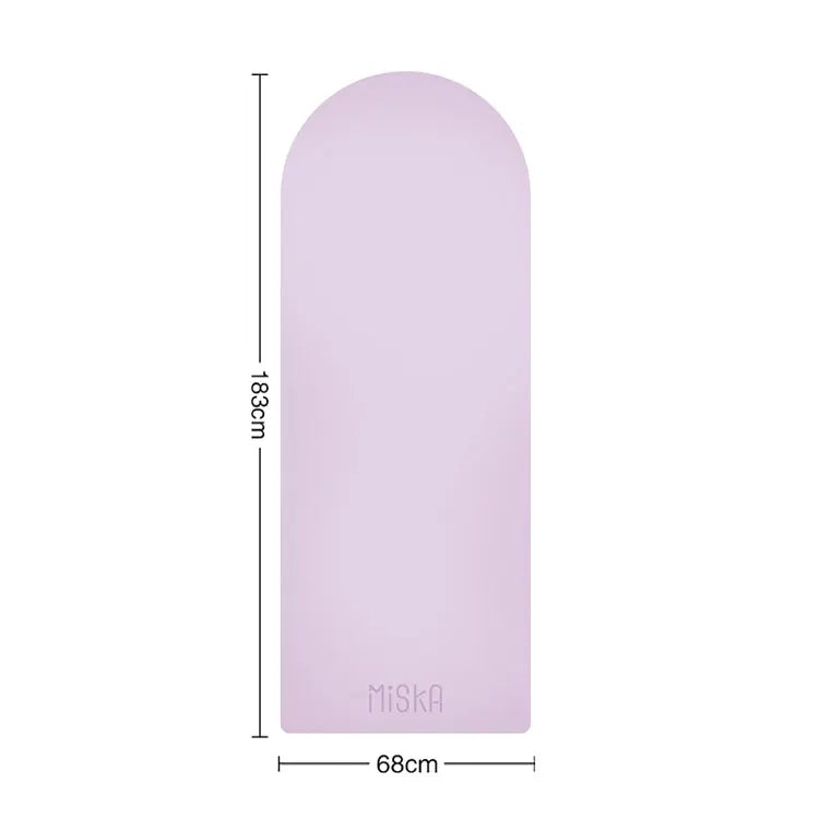 Customization Eco Rubber Pu Yoga Mat Home Yoga Gym Fitness Accessories Oval Yoga Mat Grey Purple 4.5mm Tidesmit