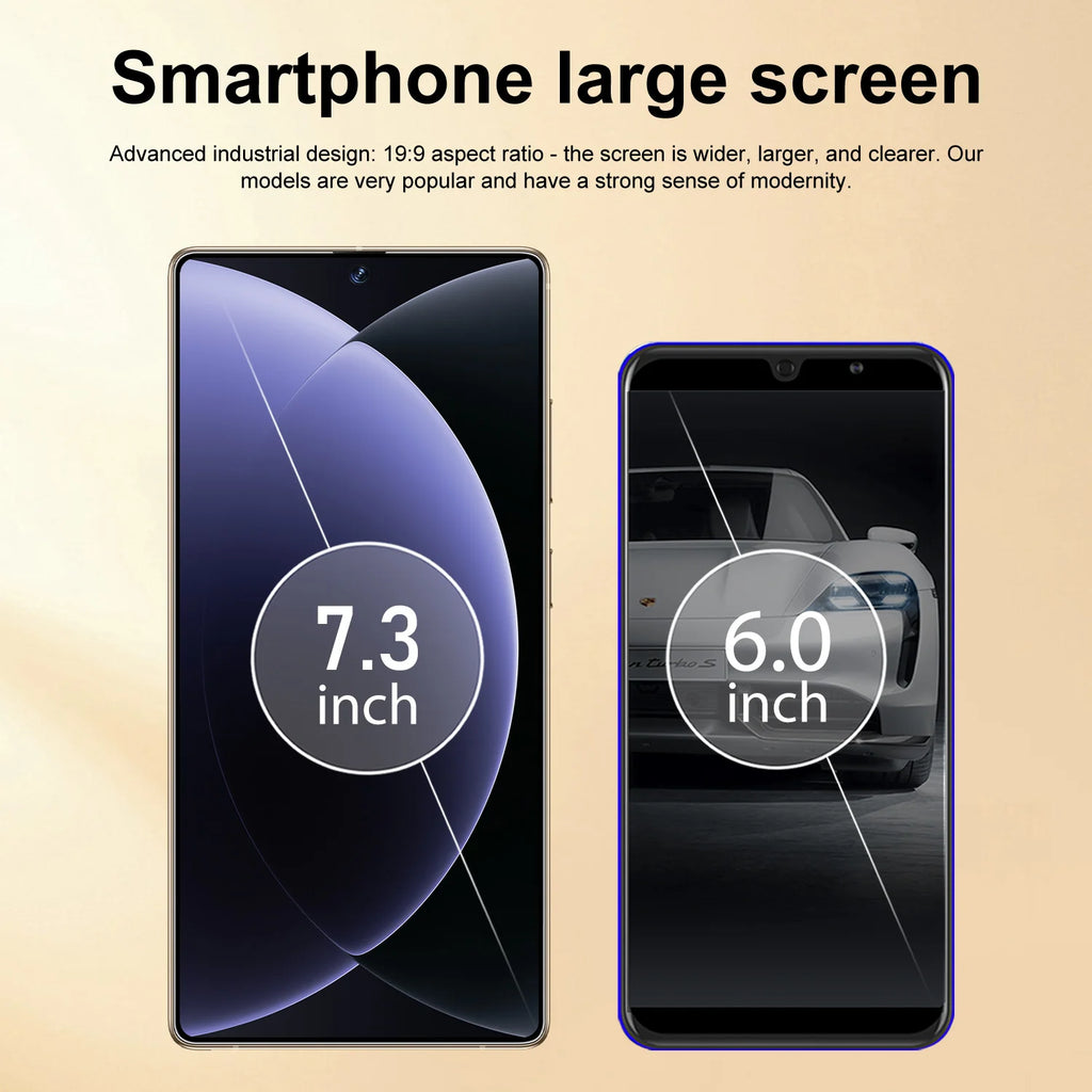 S26 Ultra 5G smartphone with 7.3-inch HD screen, 16GB RAM, 1TB storage, and 108MP camera in Spanish interface