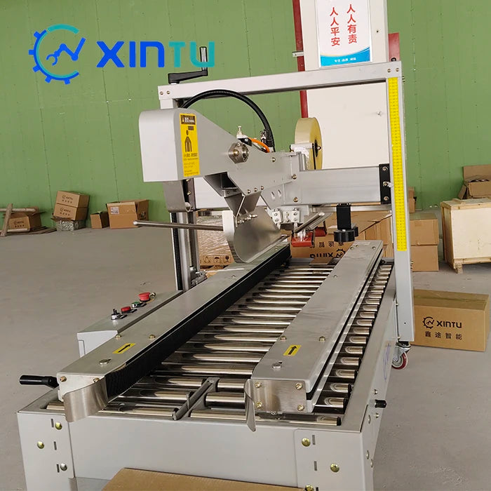 Automatic Pneumatic Digital Tape Dispenser Carton Flaps Folding Tape Sealing High Productivity Energy Saving Secondary Machine