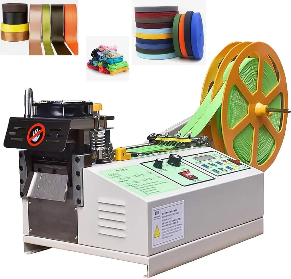 998 Factory Supply Small Automatic Computer Cold and Hot Cutting Machine for Tapes Webbing Ribbon Rope and Elastic Band