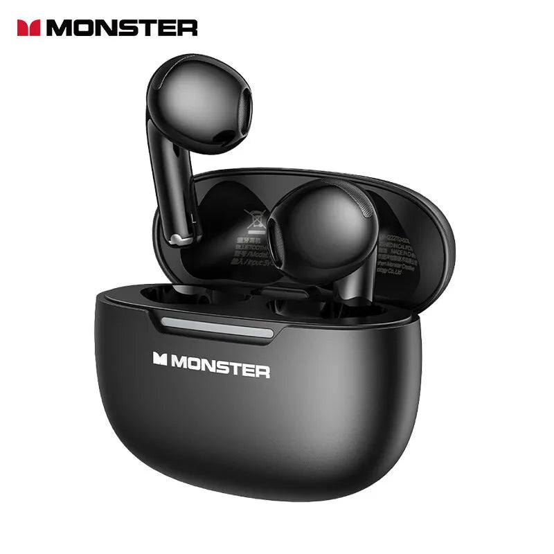 100%Original Monster N-Lite 208 Wireless Earbuds Bluetooth Earbuds Touch Control Headphones Bluetooth Wireless with 30H Playtime Tidesmit