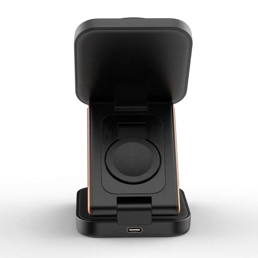 Just Link Multi-functional 3-in-1 15W Magnetic Wireless Charger with Type C Cable Portable Phone Charging Stand with Holder Tidesmit