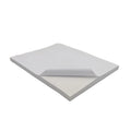 White A4 printable label sheet, corner view