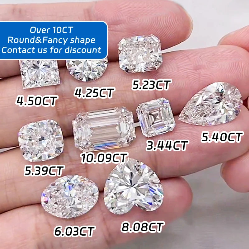 IGI Certificate 1ct 1.5ct 2ct 3ct DEF VVS 0.01-20Carat Wholesale Lab Created Loose Diamond HPHT CVD Lab Grown Diamond