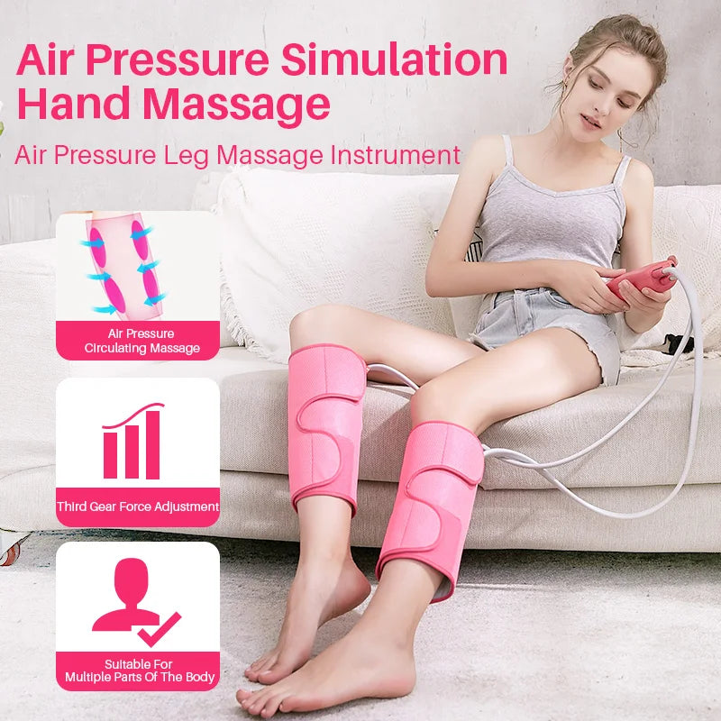 Leg Massager for Circulation - Air Compression Calf Relief Device Relaxation Treatment Tidesmit