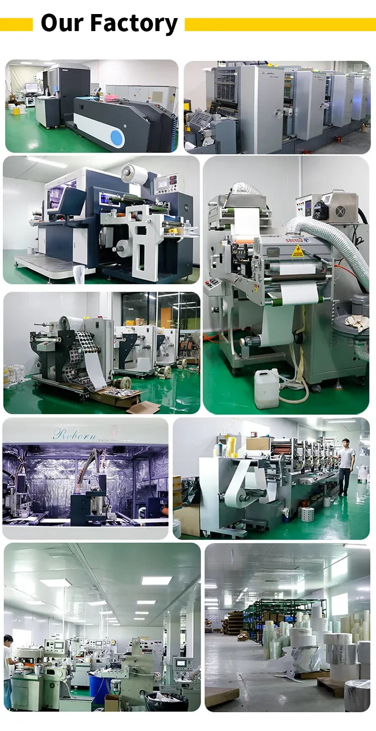Thermal label printer cartridge production machine in a factory line