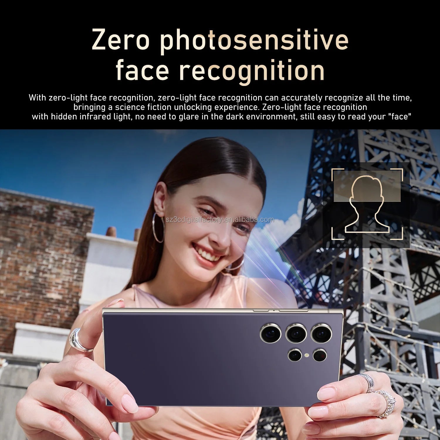 Tidesmit S25 Ultra 5G smartphone with 108MP camera, 16GB RAM and 1TB storage for high-performance mobile gaming.