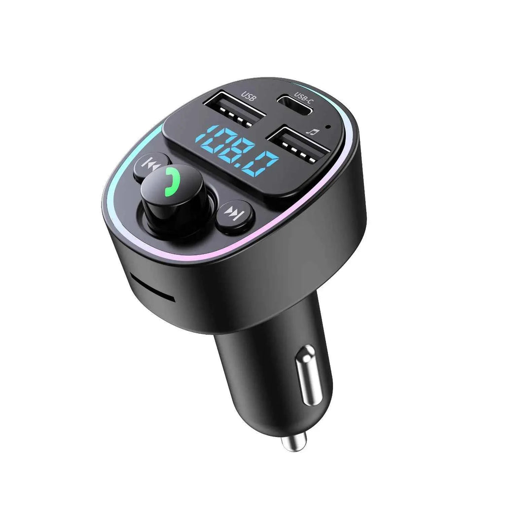 PD25W QC Dual USB c 3.1A Wireless Handsfree Audio Car Mp3 Player Car Kit Fast Charger Fm Transmitter Modulator for Car My Store