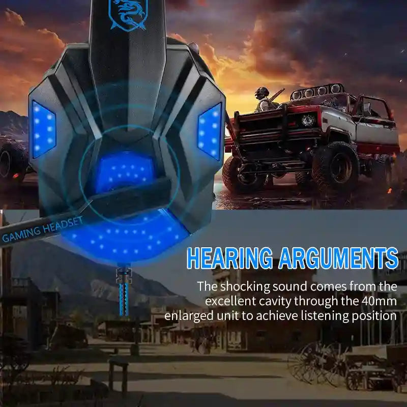 Wired Gaming Headset with Microphone - 7.1 Surround Sound for PC and PS5 Tidesmit