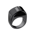 Middle East Best Seller Waterproof NFC Smart Ring with Sleep Tracker IOS Compatible for Bluetooth APP Connected Zinc alloy qb702 black 22mm Tidesmit