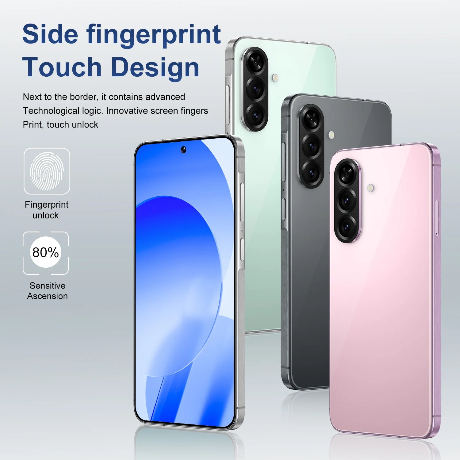 Tidesmit 5G Smartphone, 7.3 Inch OLED, 16GB RAM, 1TB Unlocked Tidesmit