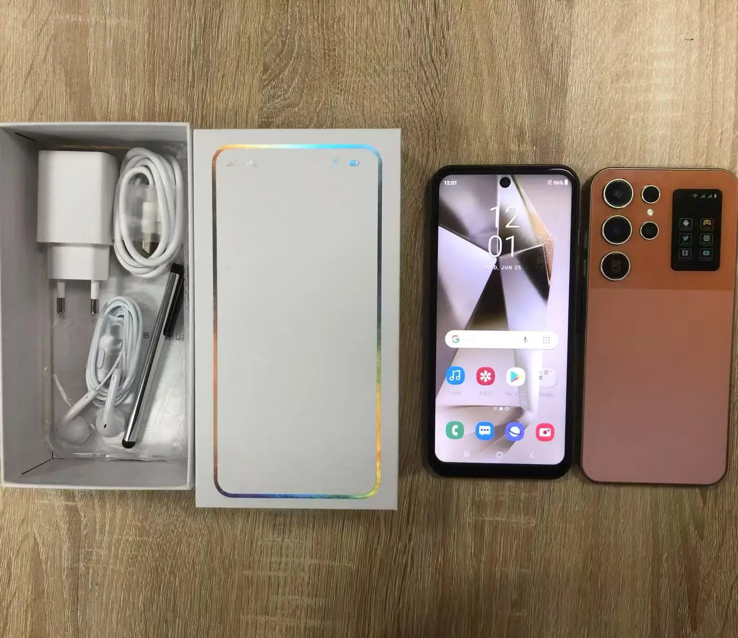 Real High Quality 22+1TB S25 Ultra Big Screen 7.3 Inch New Arrived Smart Mobile Cell Phone S-Pen Cheap Android 15 Mobile Phone - Tidesmit