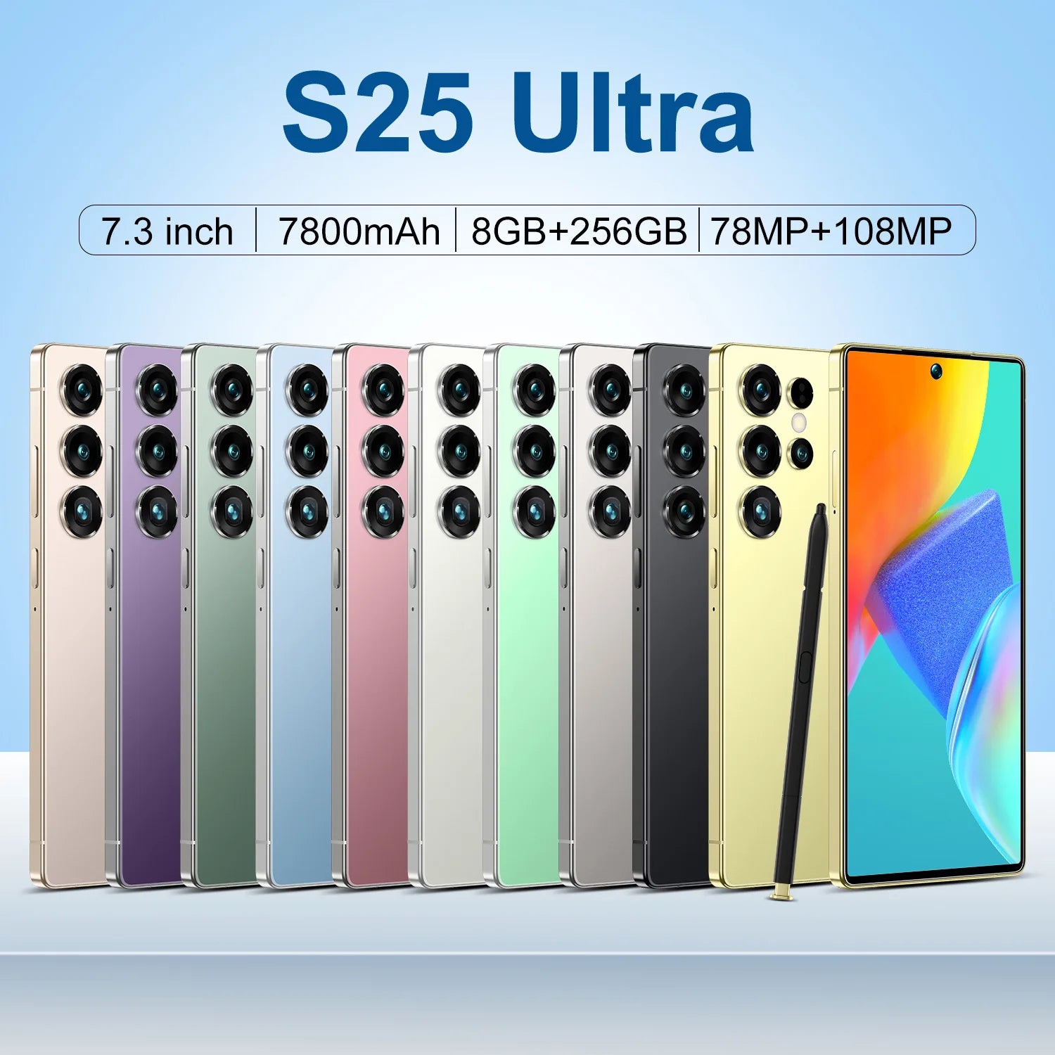 S25 Ultra Professional Videography Smart Phone HD Resolution 4GB+64GB ROM 3-5X Optical Zoom Camera Dual Sim Card CDMA Global - Tidesmit