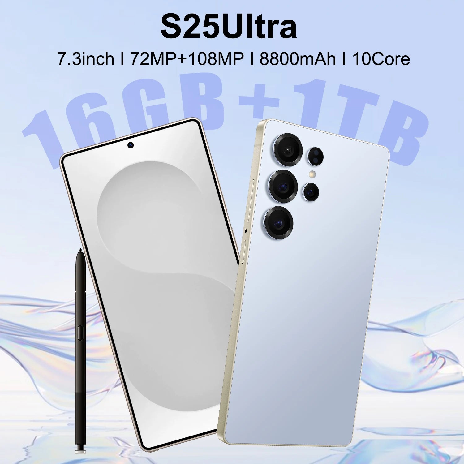 Unlocked 5G Smartphone, 7.3-Inch AMOLED, 16GB RAM, 1TB Storage - Tidesmit Tidesmit