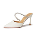 Women's Solid High Heels Stiletto Heel Pointed Toe French Elegant Versatile Sandals