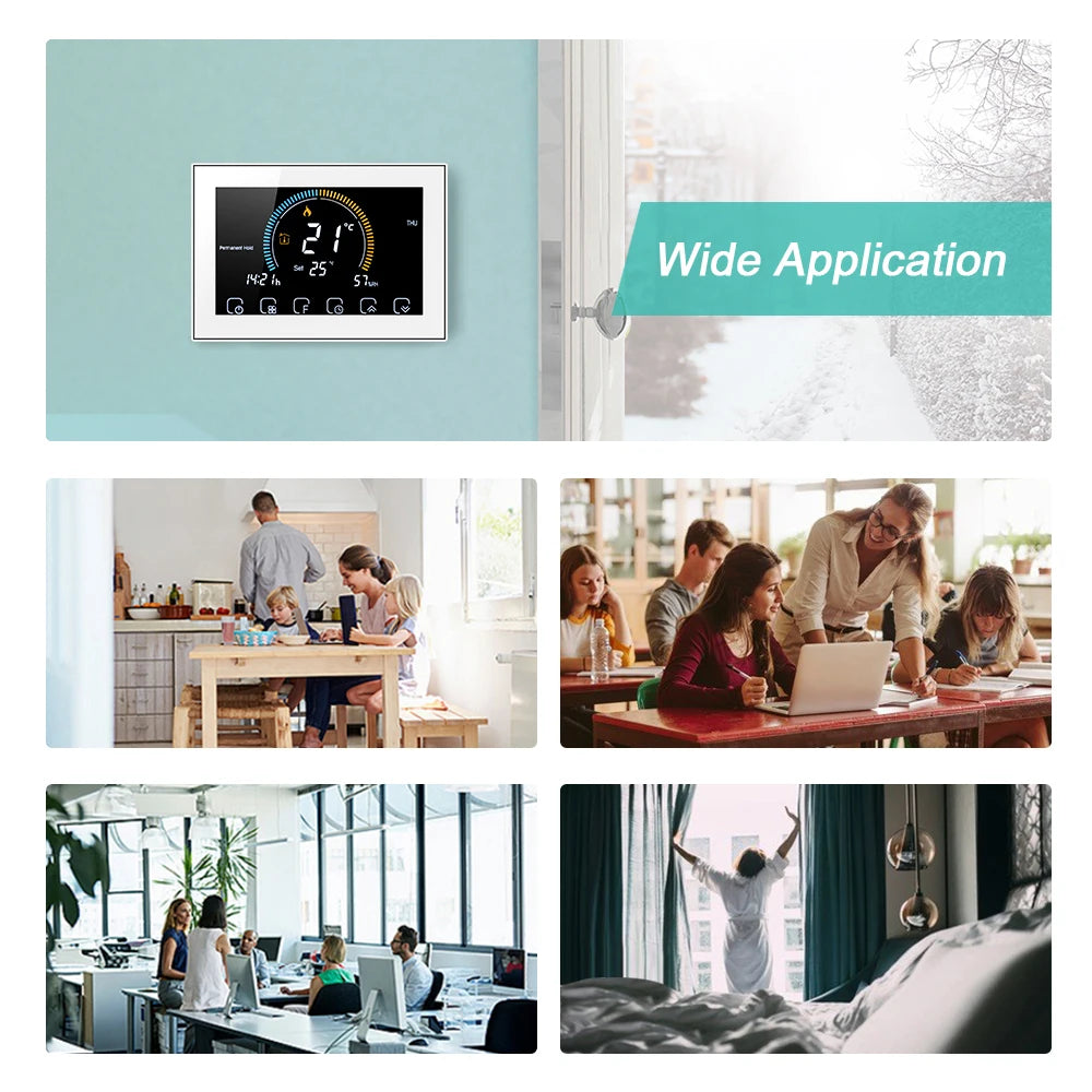 Smart Wi-Fi Thermostat with Color Screen - BHT8000 Series Tidesmit
