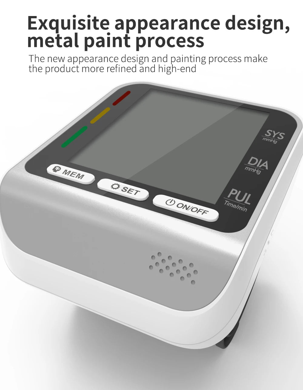Kiuzou Wrist Blood Pressure Monitor Tonometer Tensiometer Automatic Digital Pulsometer Sphygmomanometer Health Monitor
