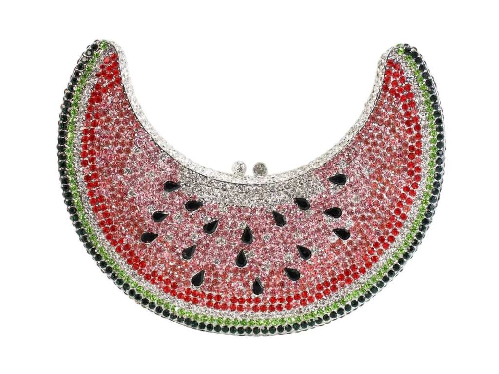 Moon Shape Rhinestone Classic Fashion Luxury Evening Clutch Women's Elegant Unique Shoulder Handbag Purse for Wedding