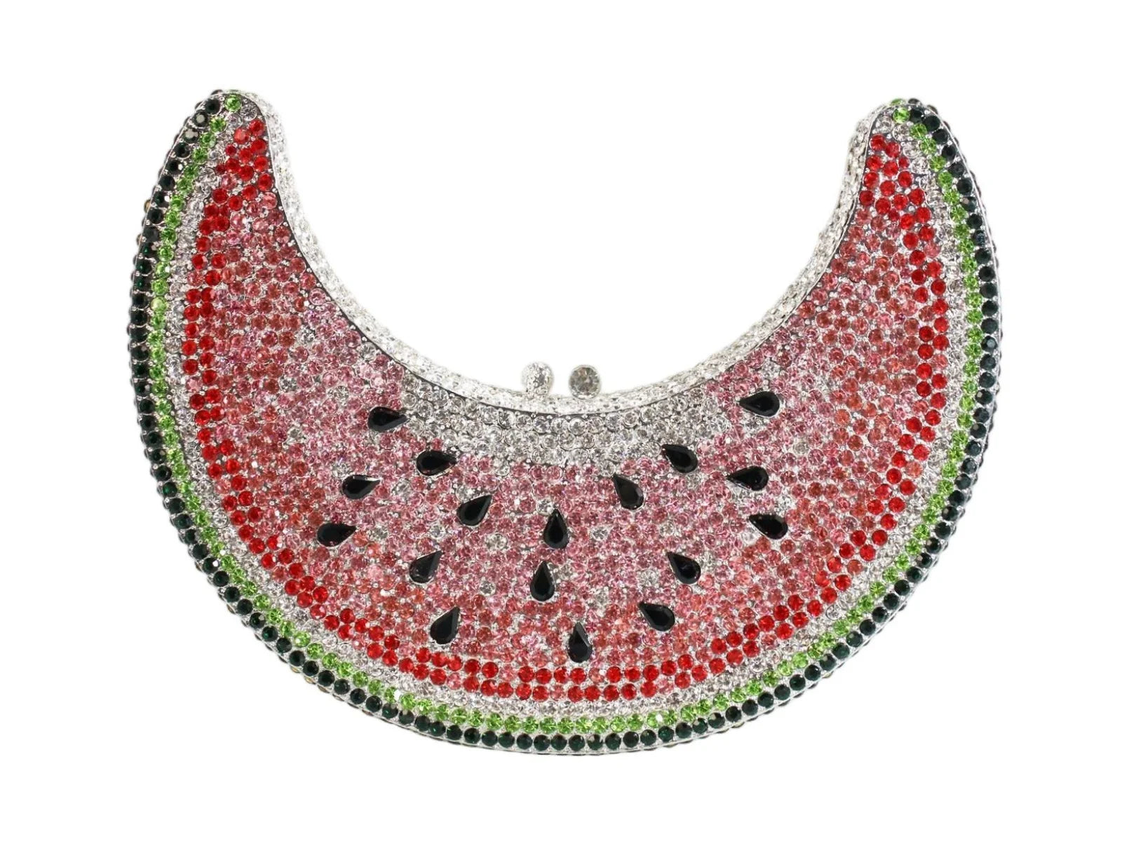 Moon Shape Rhinestone Classic Fashion Luxury Evening Clutch Women's Elegant Unique Shoulder Handbag Purse for Wedding