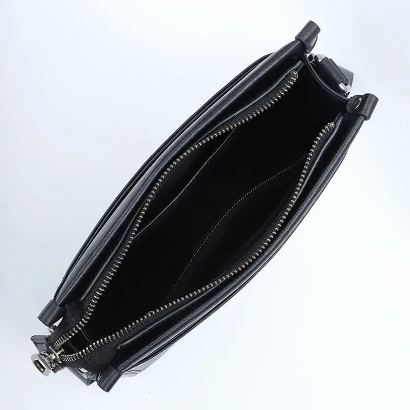 Genuine Leather Waterproof Ultra-Lightweight Fashion Crossbody Tote Bag Large-Capacity Business Casual Shoulder Bag New