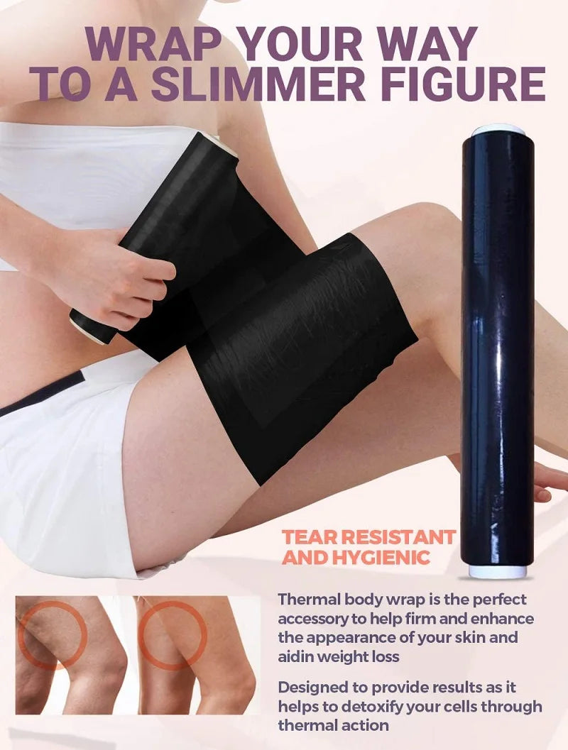 Body Wrap Sweat Shaper for Weight Loss - Adjustable Slimming Roll Body Shaping Massage Equipment Tidesmit
