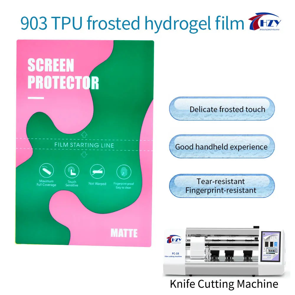 HZY Anti Blue Light Screen Protectors TPU Flexible Hydraulic Membrane for Cell Phone Eye Protection Film for Cutting Machine Tidesmit