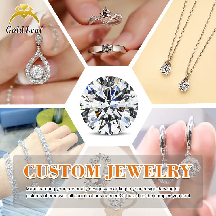 Goldleaf Lab  IGI Certified HPHT CVD Lab Created E Color Loose Diamonds 1CT 2CT 3CT VVS VS Loose Lab Grown Diamond
