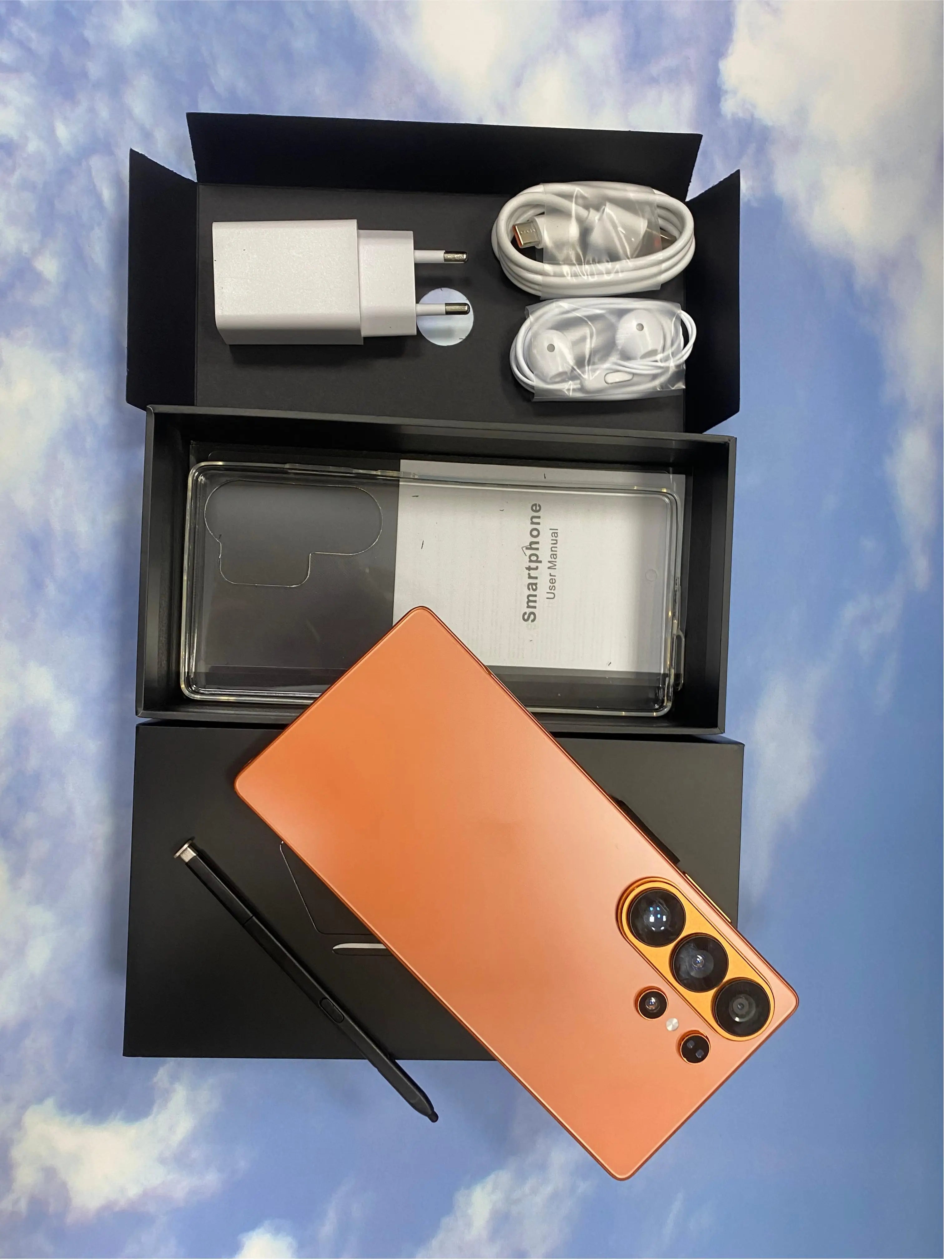 Tidesmit S26 Ultra 5G Android 15 smartphone with 2TB storage, 108MP camera, and decacore processor, unlocked global.