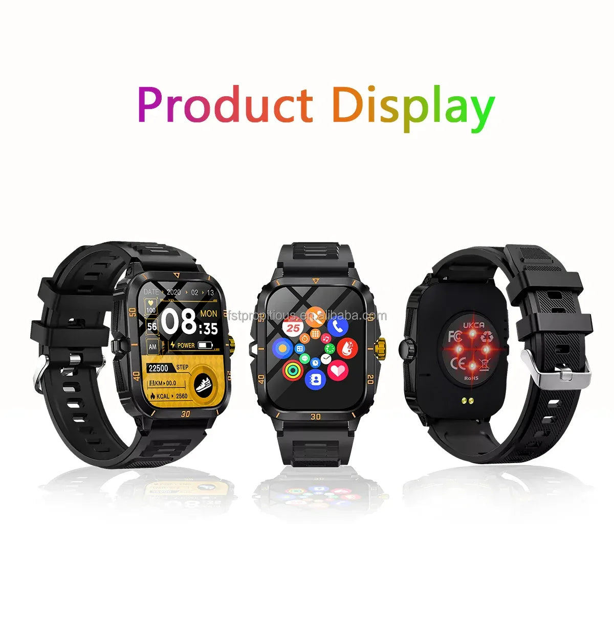 H23 Cheap Square Smartwatch BT Call Sport Modes Fitness Tracker Reloj Inteligente Men Smart Sport Watch Support Fitness Monitor - Tidesmit