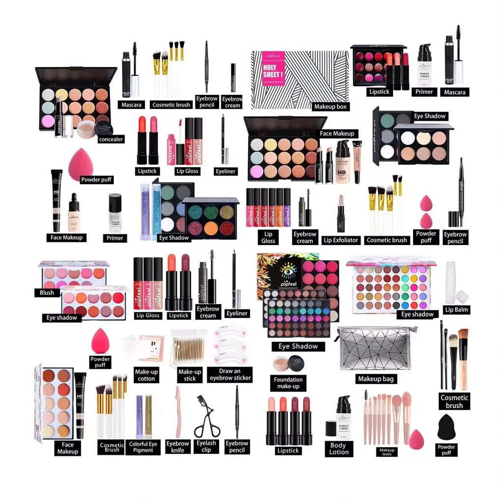 20 Styles New Arrival 20 Different Styles POPFEEL ALL in ONE Full Professional Makeup Kit for Girl ALIBABA Tidesmit