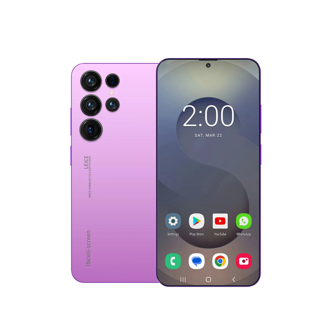 Tidesmit S26 Ultra 5G smartphone with 7.3 inch display, 108MP camera, and 1TB storage in sleek premium finish