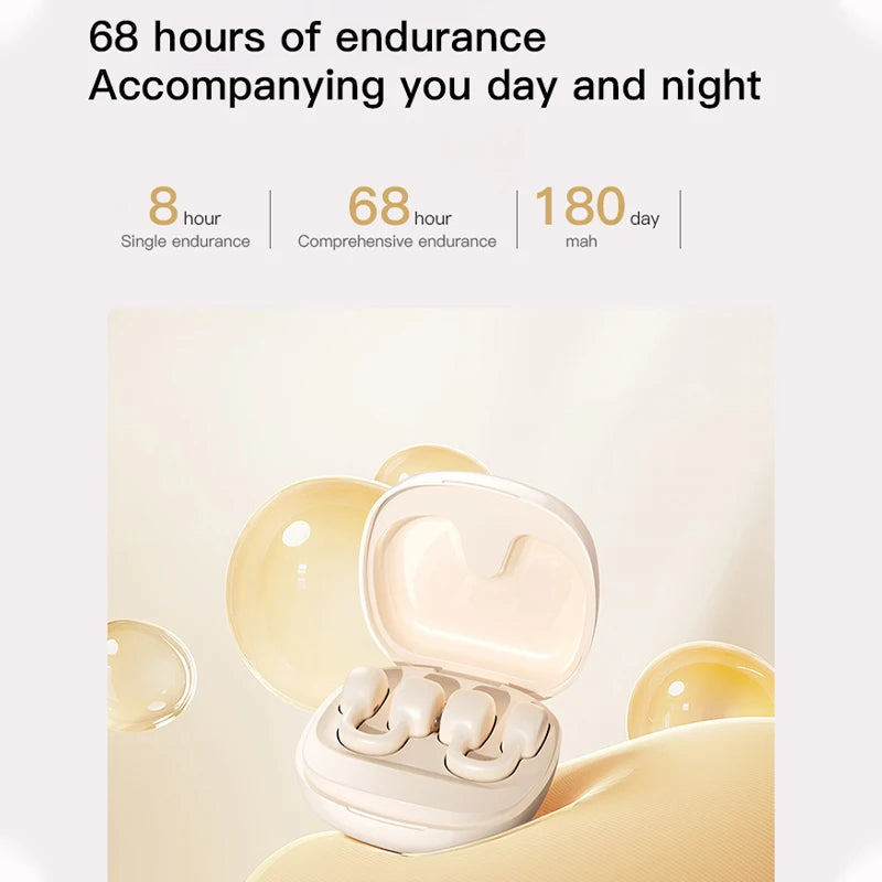 True Wireless 5.4 Earphones Earclip CT11 TWS Earbuds Air Conduction Waterproof Sports Headphones Gaming Headset With Memory Card Tidesmit