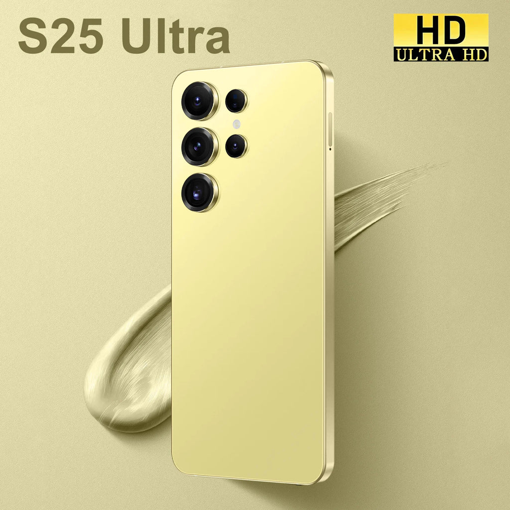 Smart Phone 2025 Cellphone S25 Ultra 7inch Unlocked Dual Card 5G Phones Android 14.0 Mobile Phones - Tidesmit