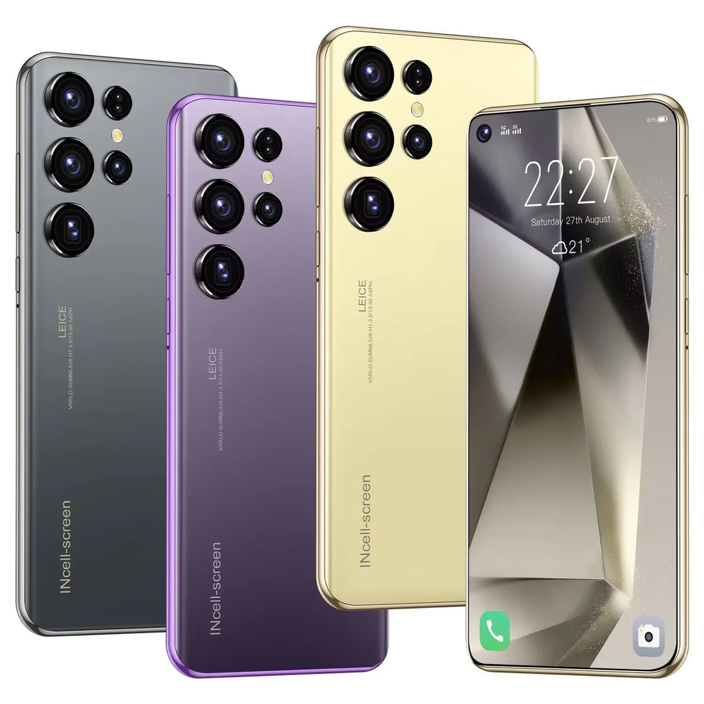 S24 Ultra Unlocked 5G Android Smartphone, 12GB RAM, 512GB - Gold Tidesmit