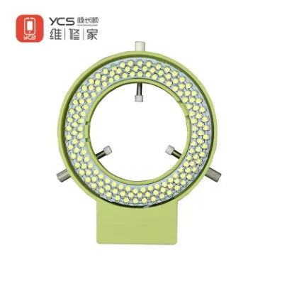 YCS Adjustable 144 LED Ring Light Illuminator Lamp Industry Stereo Microscope Lens Camera Magnifier 110V-240V Mobile Phones Tidesmit