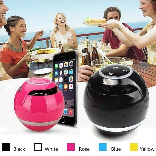 Bluetooth Speaker _2024 Dropshipping Shopify Hot Factory Price Led A18 Ball LED Mini Bass Portable Wireless BT Speaker  with FM Radio TF Mic USB