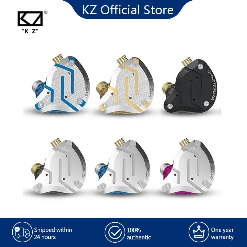 KZ ZS10 Pro 5-Driver Hybrid Hi-Fi In-Ear Monitors by Tidesmit Tidesmit