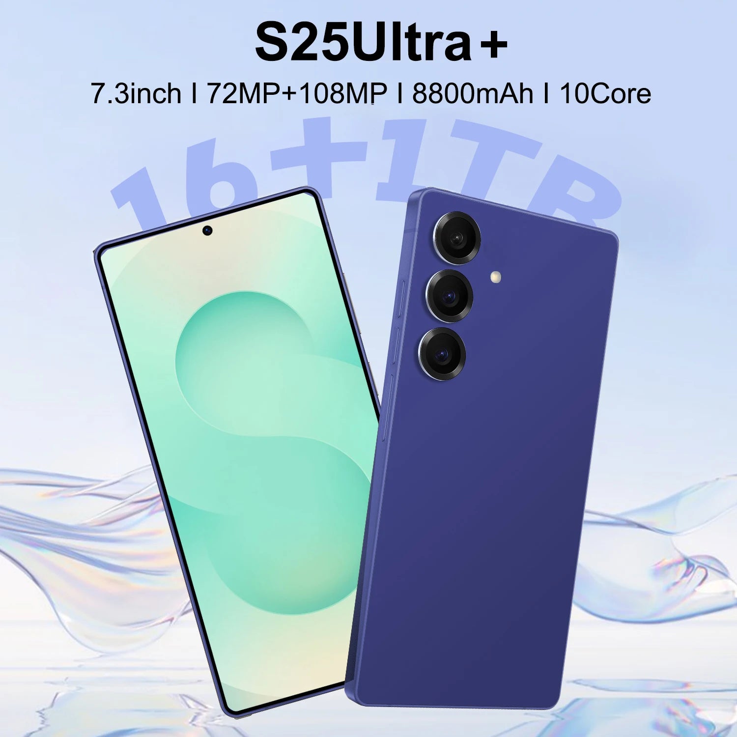 5G Smartphone 1TB 16GB RAM Unlocked Dual SIM Gray - Tidesmit Blue 16g 1TB Tidesmit