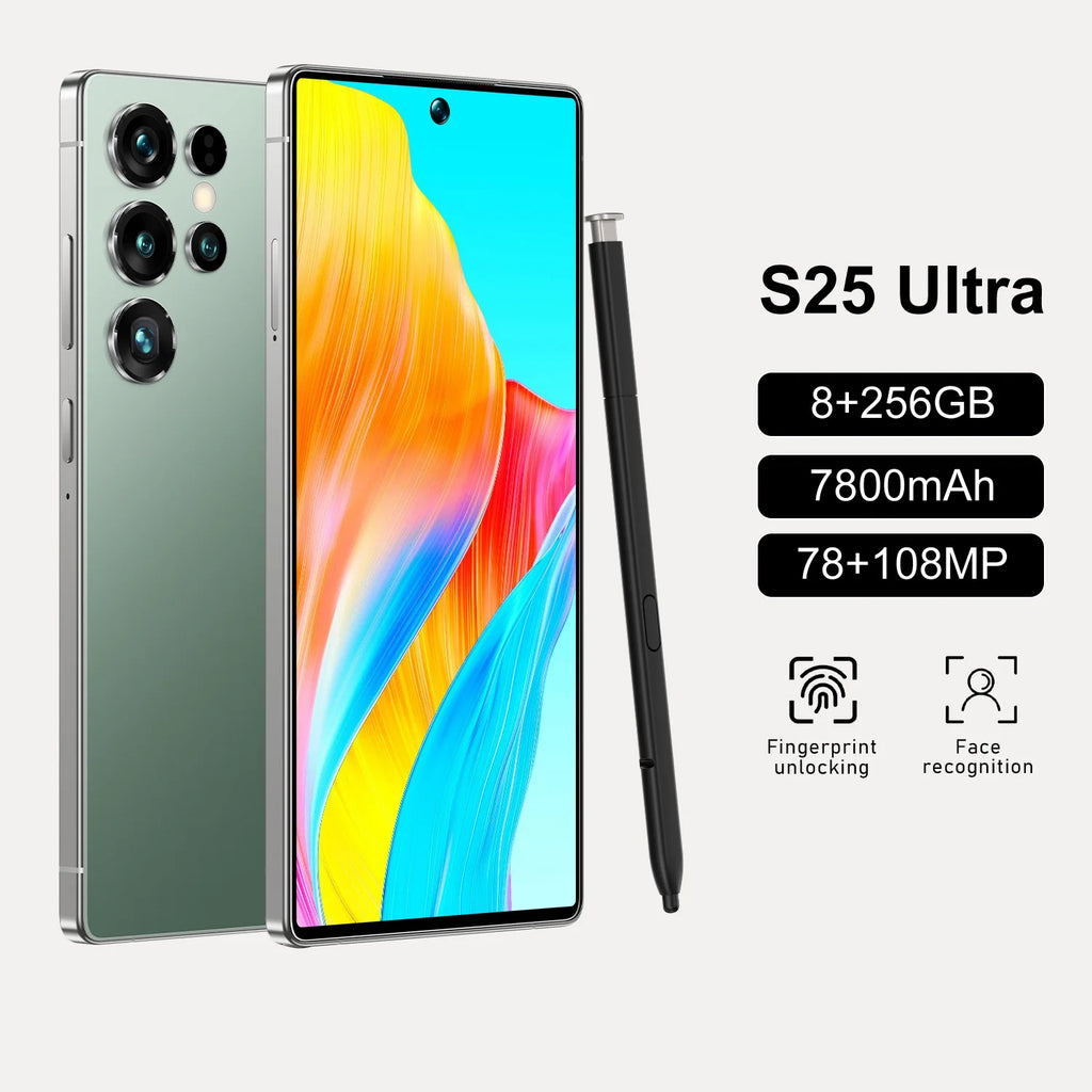 S25 Ultra Professional Videography Smart Phone HD Resolution 4GB+64GB ROM 3-5X Optical Zoom Camera Dual Sim Card CDMA Global - Tidesmit