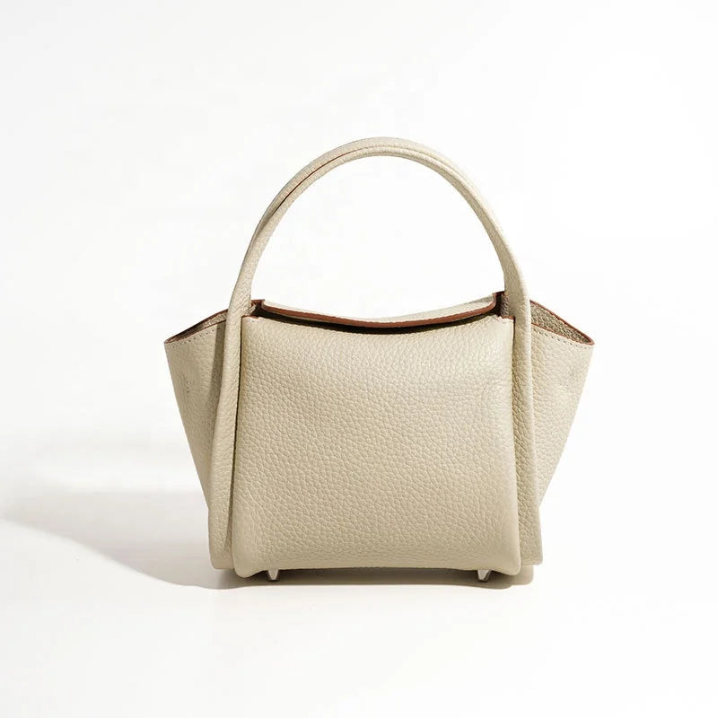 Leather Women's Crossbody Bags Classic Top Handle Handbags for Women Yuanbao Bag Designer Casual Ladies Purse Bag