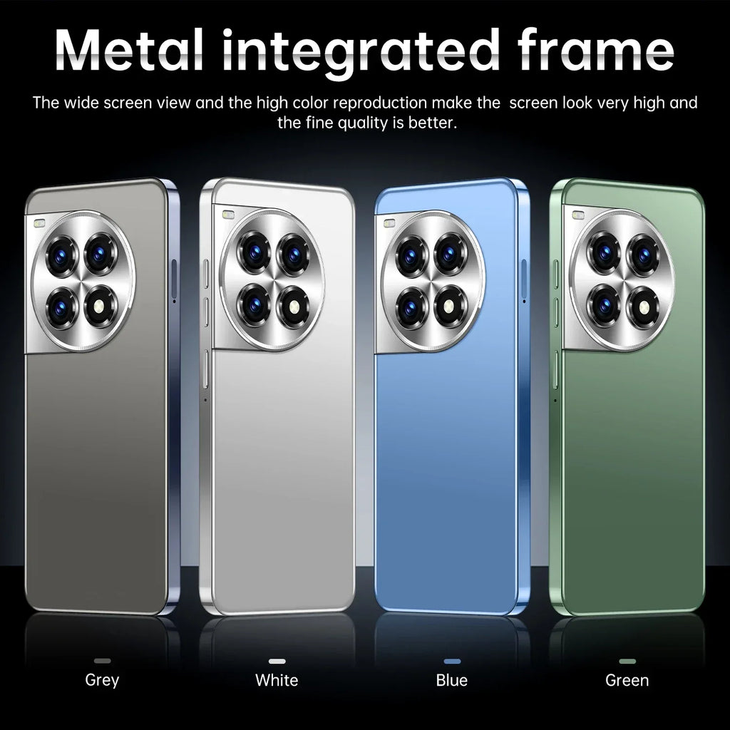 2025 Newest OnePlus 12R 5G Global, 12GB+256GB 7.3 Inch ColorOS 15 Deca Core Smart Phone - Tidesmit