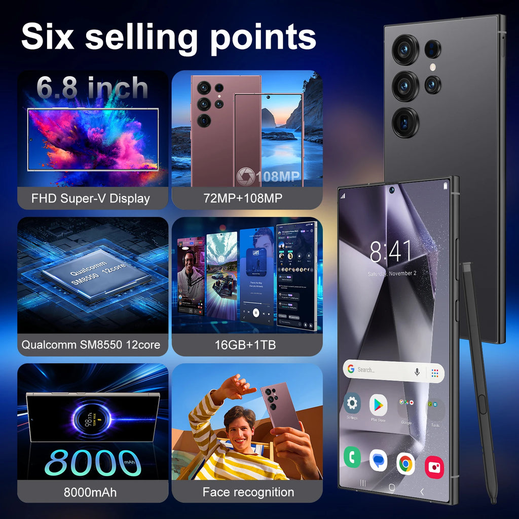 Close up view of S25 smartphone showing metallic frame, side volume buttons, charging port and sleek build