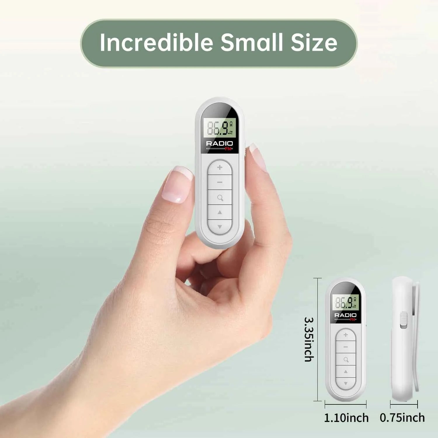 Factory Mini Portable Pocket Digital Tuning Multiband MP3 Radio Player with Rechargeable Battery FM Radio for Walkman My Store