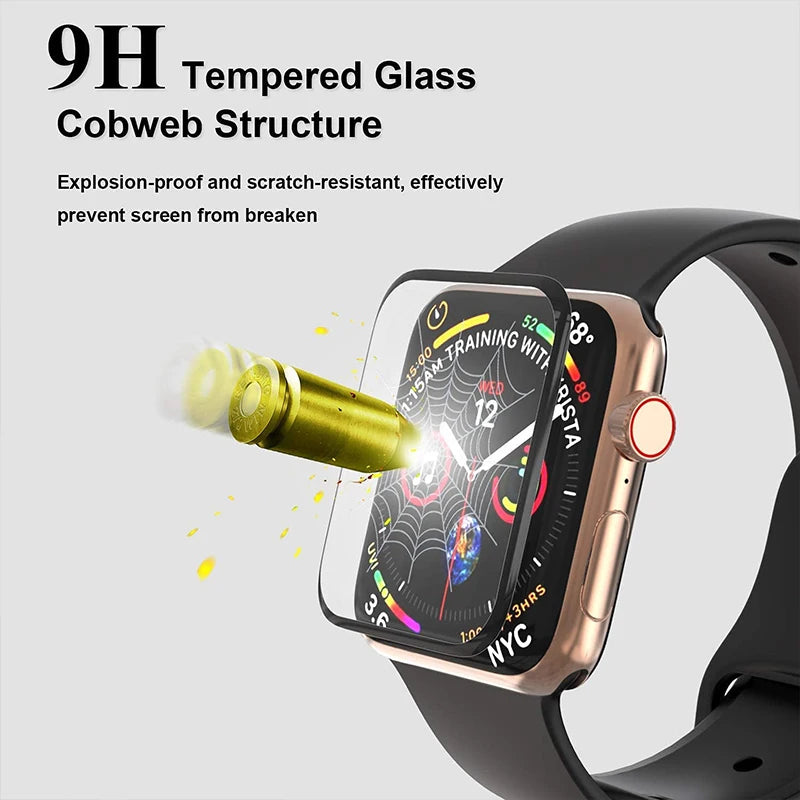 Cell Phone Accessories Smart Watch Tempered Glass Screen Protector 2.5D Ultra Thin Glass Film for iPhone Watch Tidesmit