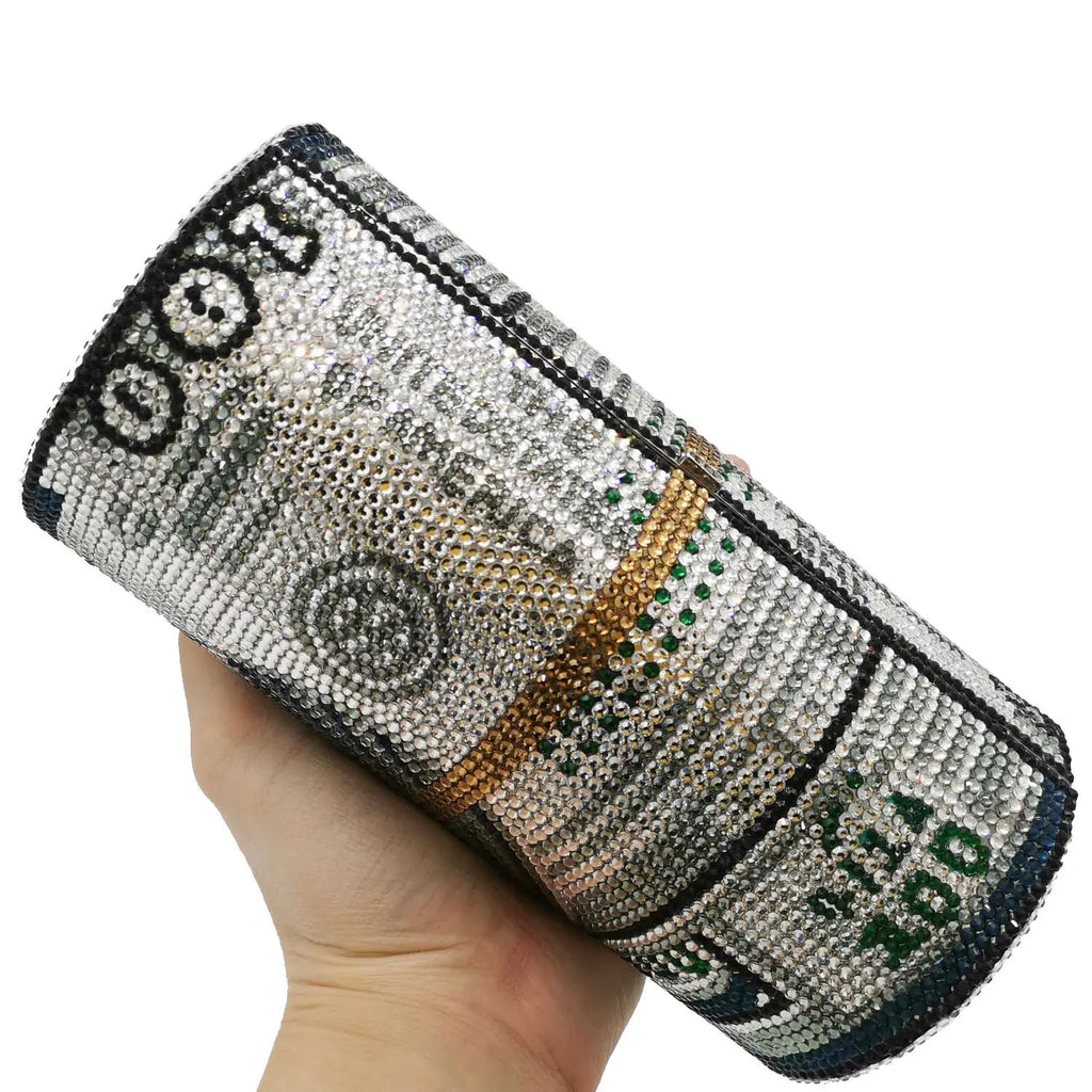 Torebki Damskie Bolso Fiesta Mujer Crystal Evening Bags Metal Clutches Small Minaudiere Handbags Wedding Box Clutch Purse Women