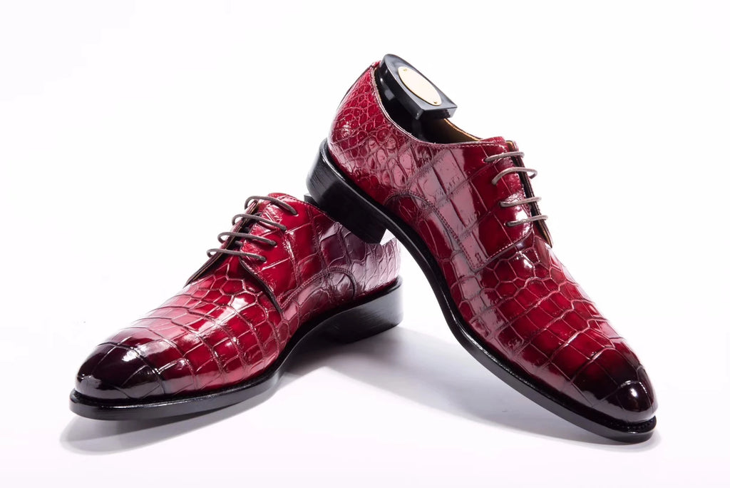 Goodyear Party Formal Shoes Men Pure Alligator Leather Top Quality Wedding Shoes for Men Crocodile Skin Luxury Men's Dress Shoes