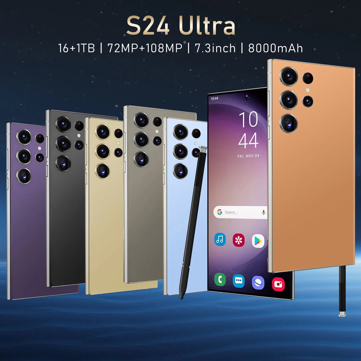 S24 Ultra 5G Smart Phone High Quality 16GB RAM and 1TB Storage Phone - Tidesmit