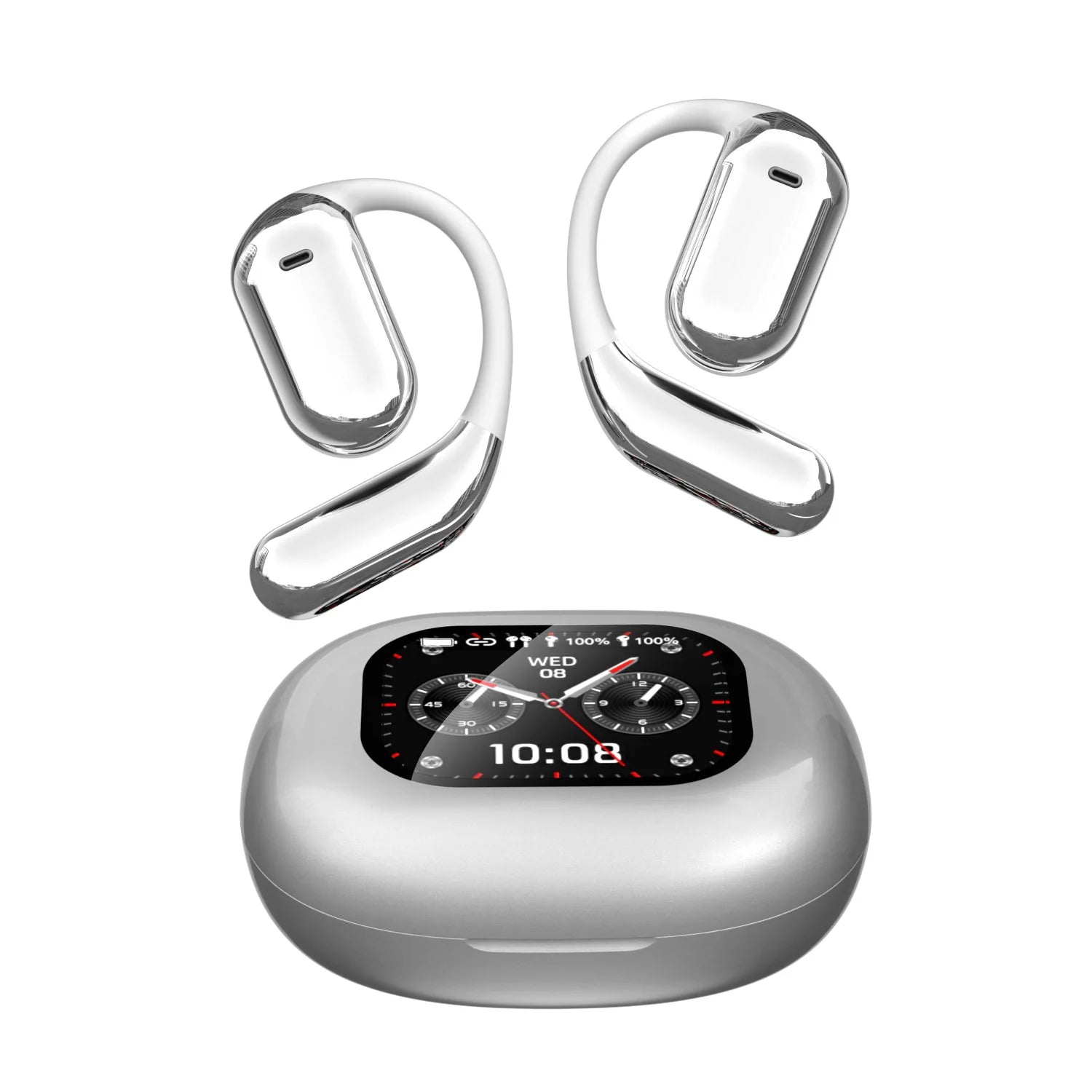 Wireless Earbuds Q16 PRO AI Real-Time Translation Earbuds Two-Way Translator HD Sound LED Smart Screen Tidesmit