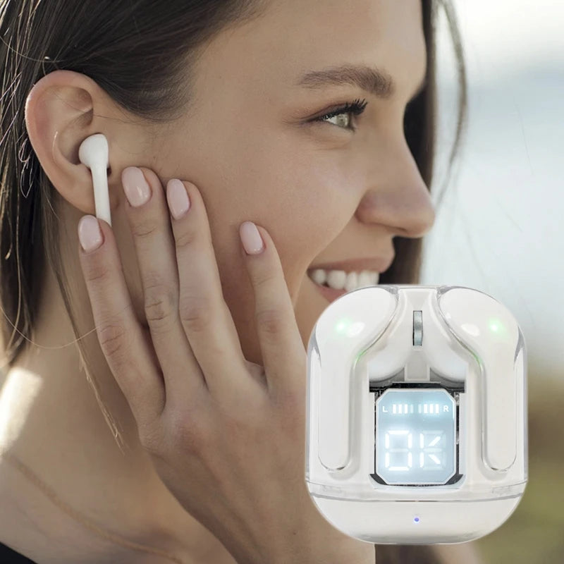 Air31 Crystal TWS Earbuds True Stereo Wireless Headphones Headsets Audifonos Fones De Ouvido Earbud & In-ear Tidesmit