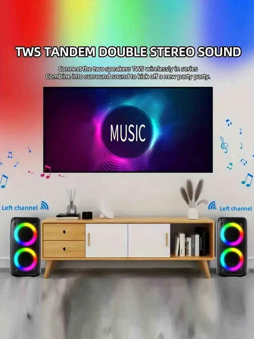 HY3317 portable Altavoz De Karaoke Big Speakers Outdoor DJ Party Dual 4 Inch Bluetooh Speaker With Mic for Family Ktv My Store